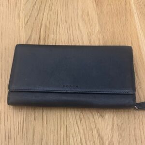 Coach Midnight Leather Vintage Wallet